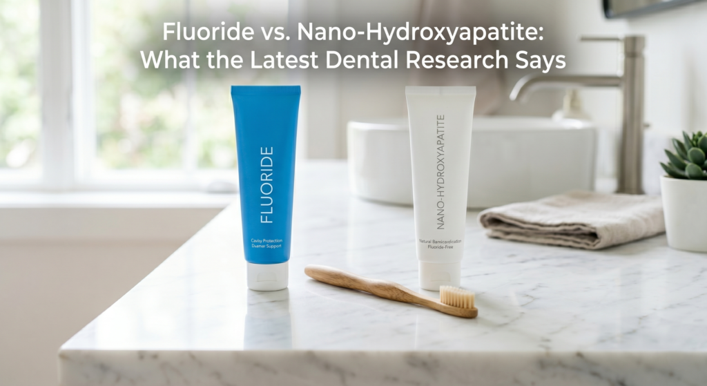 fluoride vs. nano-hydroxyapatite