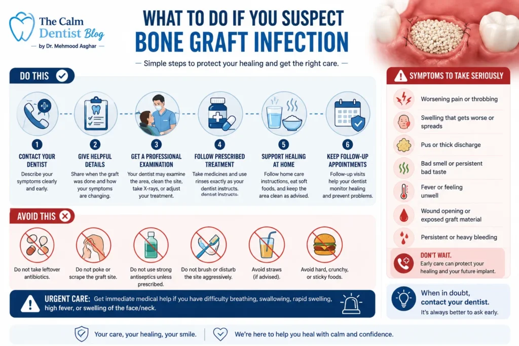 What to do if you suspect a bone graft infection?