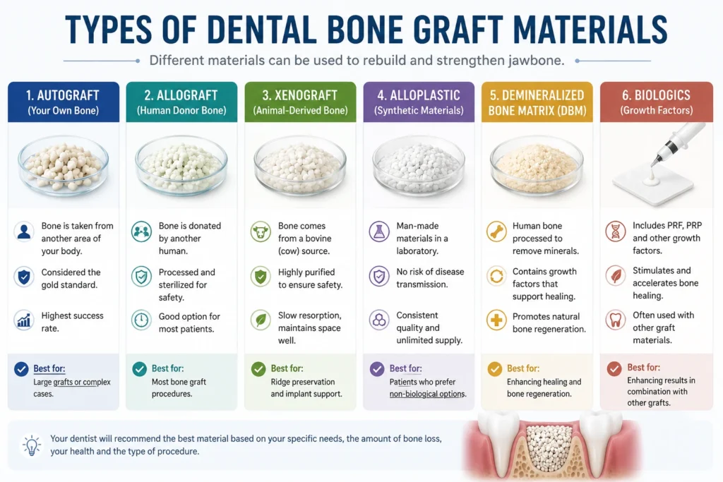 Types of Dental Bone Grafts